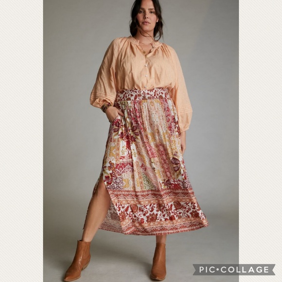 Anthropologie Dresses & Skirts - Anthropologie Indira Maxi Skirt in Pink